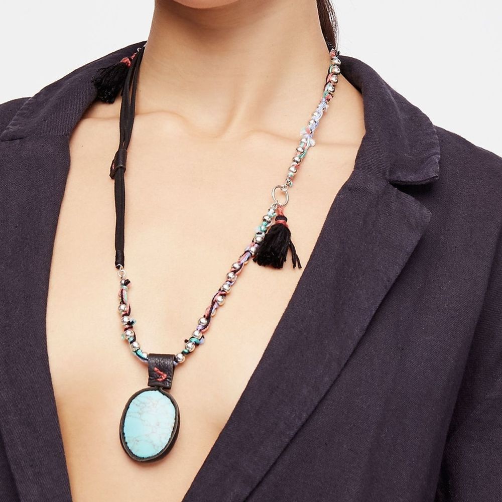 NEW Free People Maverick Embellished Pendant - Picture 7 of 12